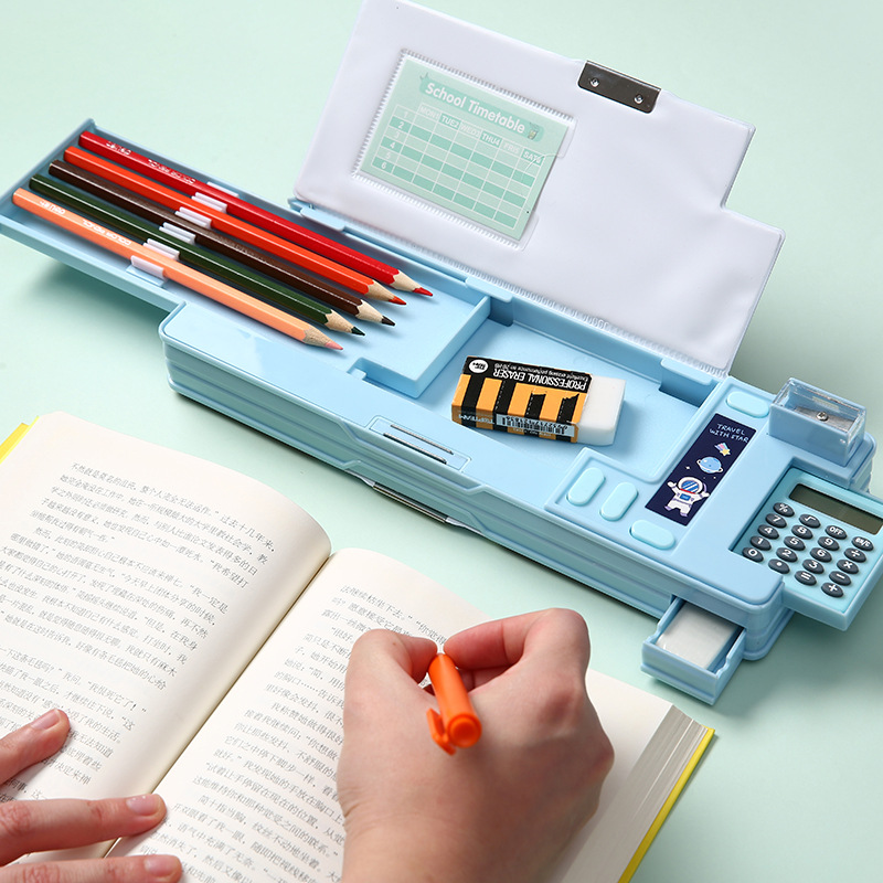Scientific Calculator For Secondary School - Boîte de papeterie en plastique multifonctionnelle