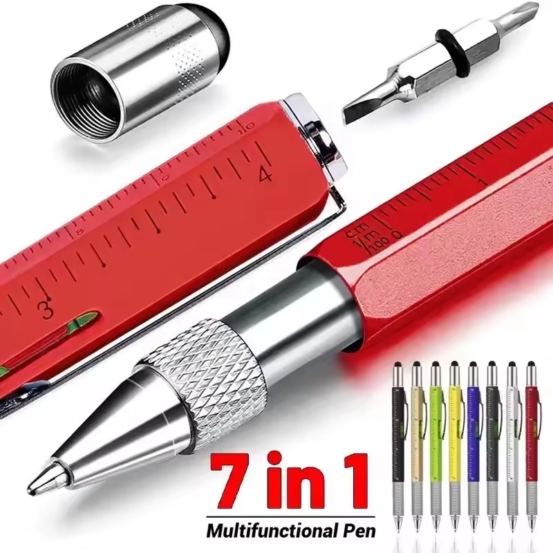 Writing Tools - Stylo multifonctionnel 7 en 1, stylet