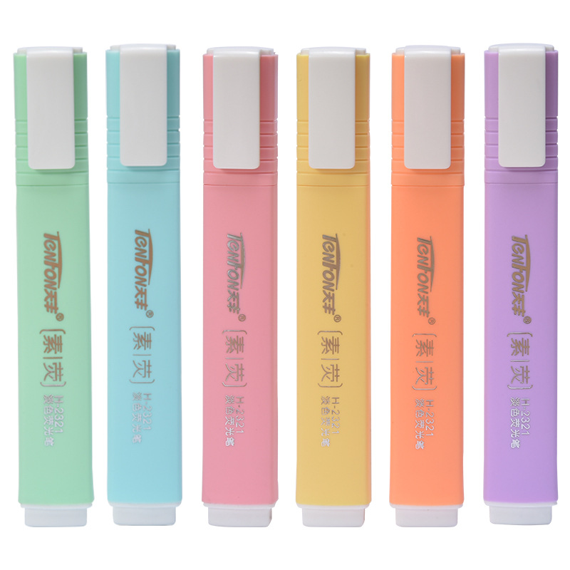 Pastel Highlighter Set Double Ended - Surligneur de couleur pâle de forme