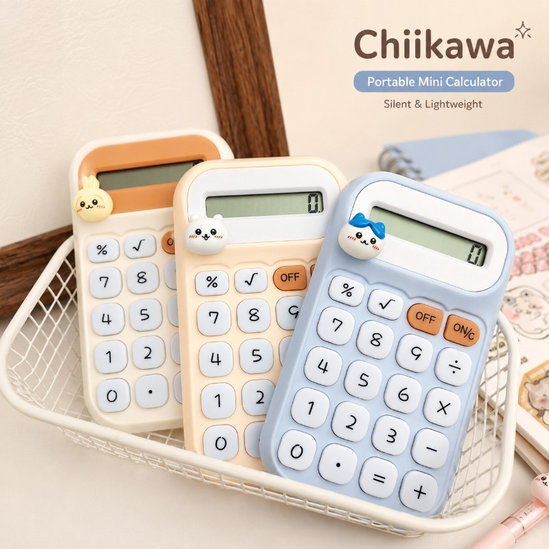 Scientific Calculator For Secondary School - Calculatrice de poche portable mignonne Chiikawa,