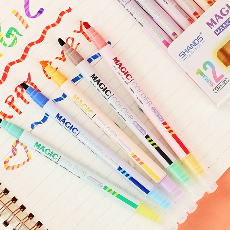 Ensemble de stylos surligneurs - Pastel Highlighter Set Double Ended avis et prix