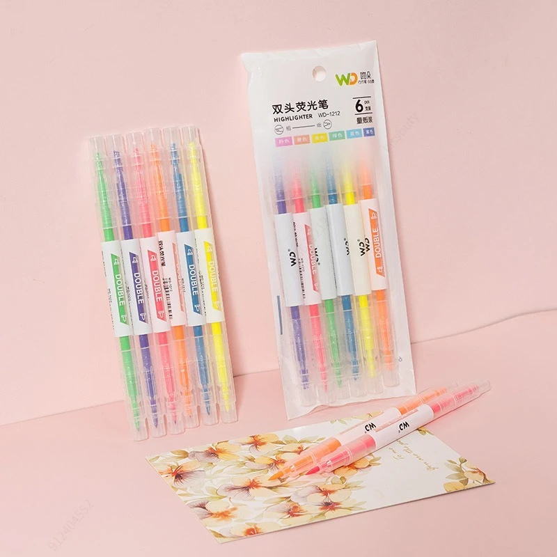 Stylo surligneur à Double tête - Pastel Highlighter Set Double Ended avis et prix