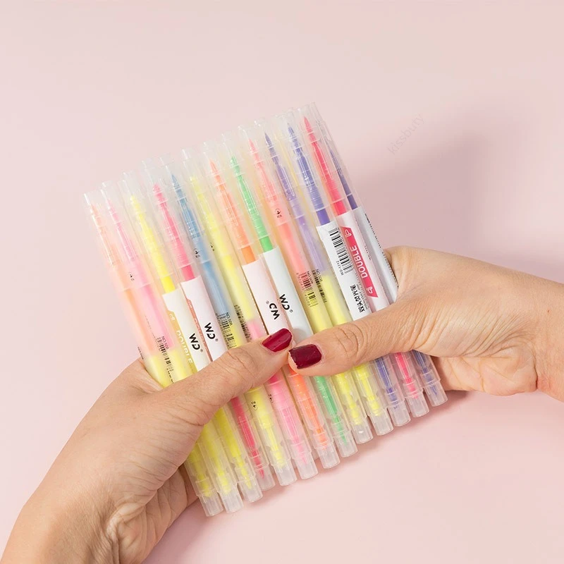 Stylo surligneur à Double tête - Pastel Highlighter Set Double Ended avis et prix
