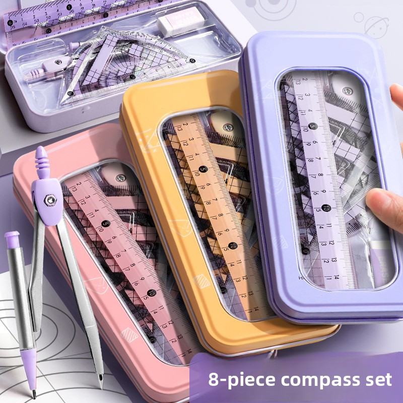 Ensemble de 8 instruments de g - Math Geometry Set With Compass avis et prix