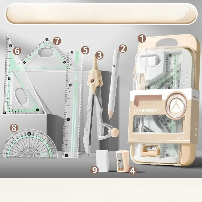 Ensemble de géométrie mathémat - Math Geometry Set With Compass avis et prix