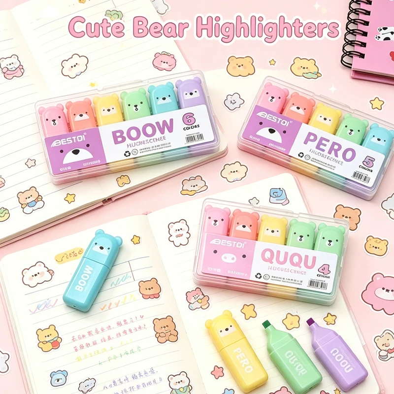 Ensemble de stylos surligneurs - Pastel Highlighter Set Double Ended avis et prix